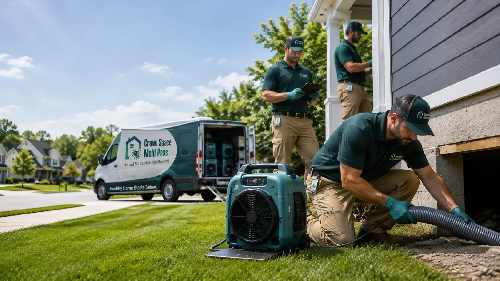 Crawl Space Mold Removal in Lockbourne, OH